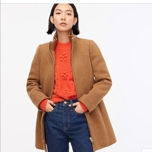 NWOT J Crew Lodge Coat, Italian Stadium Cloth Wool